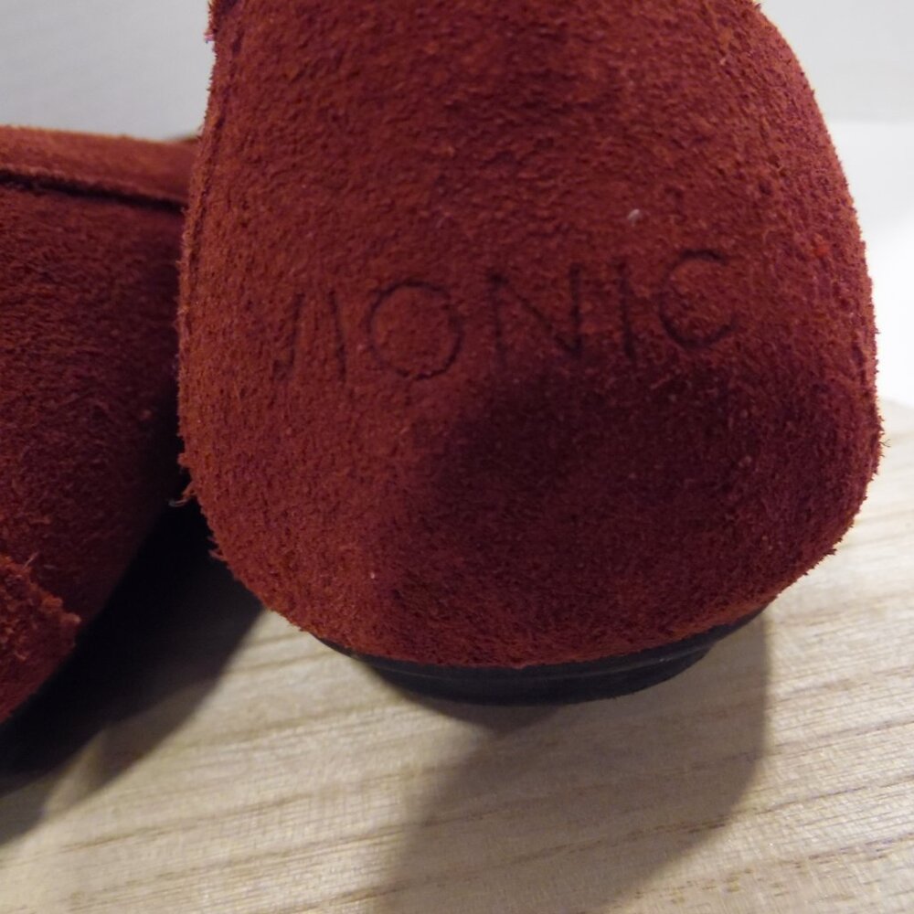 Vionic Debbie Suede Loafers Slip-on in Deep Purple/Burgandy Women's Size 11 - Picture 4 of 11